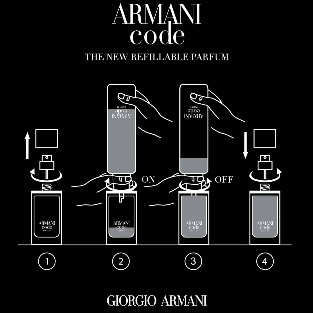 Giorgio Armani Code For Men Parfum 125ml - perfumeuk.co.uk