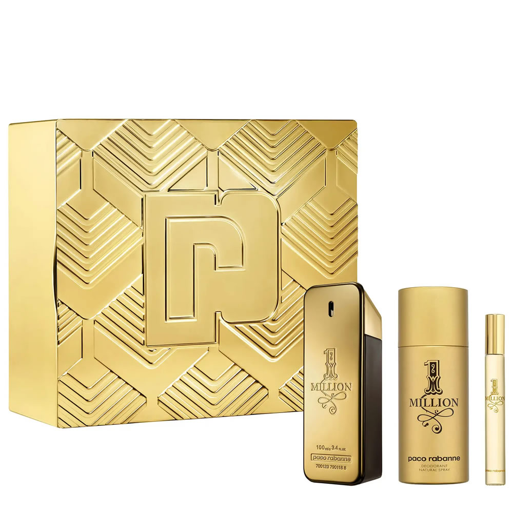 Paco Rabanne 1 Million EDT 100ml Gift Set perfumeuk.co.uk